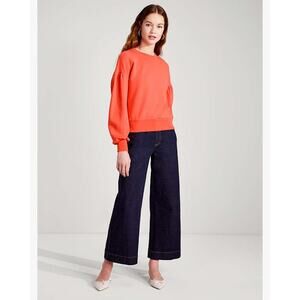 NWT Kate Spade Flower Embroidered Sweatshirt Size Small